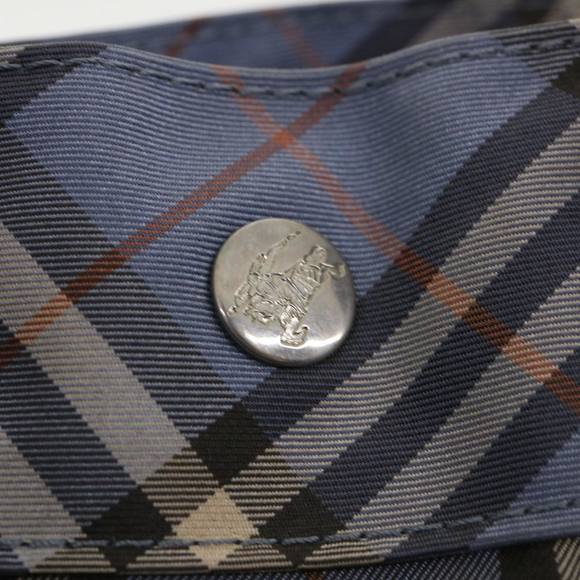 BURBERRY Nova Check Hand Bag Nylon Blue Auth hs1653 - Picture 9 of 16